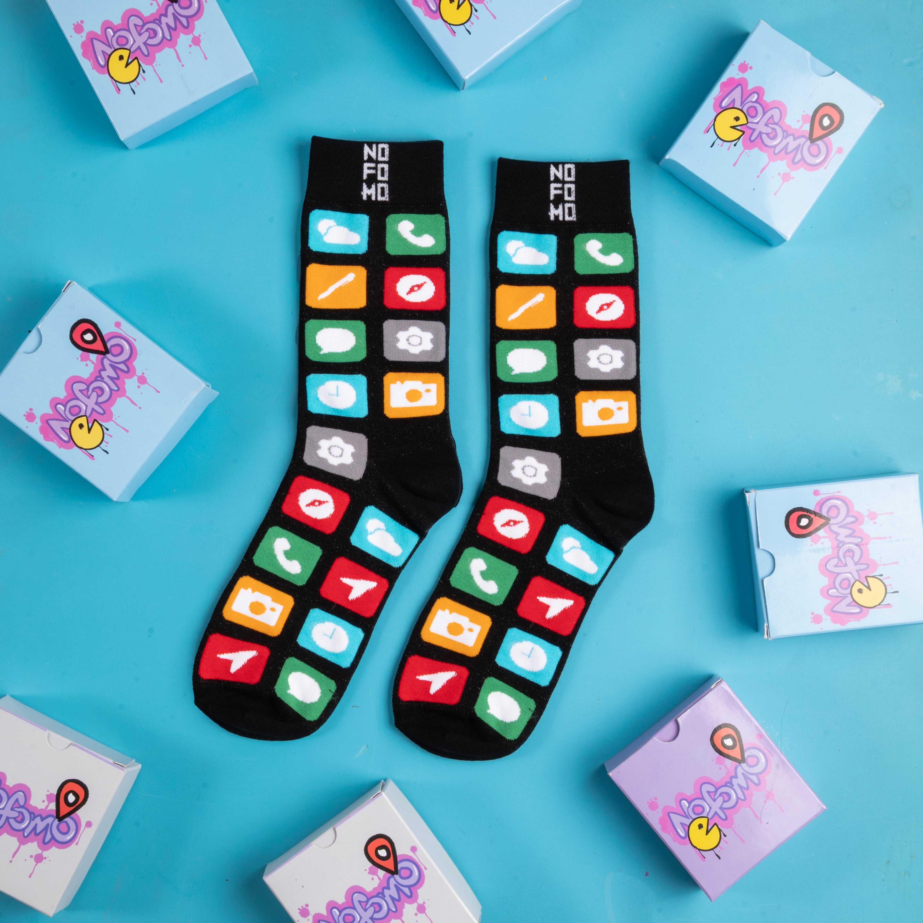 Box Of 6 - Crew Length Socks