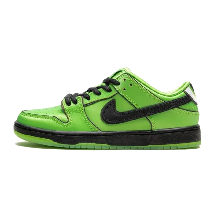 Nike SB Dunk Low The Powerpuff Girls Buttercup (Pre School Kids) Available at Pick your kiicks.