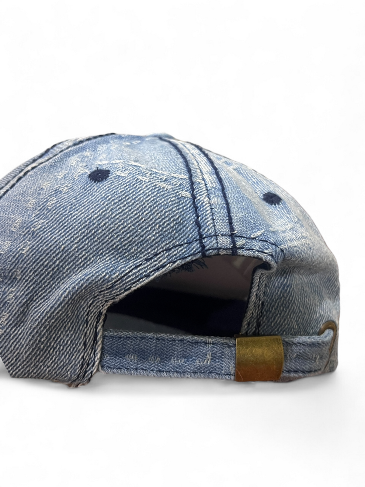 Squared up Denim Cap - Blue