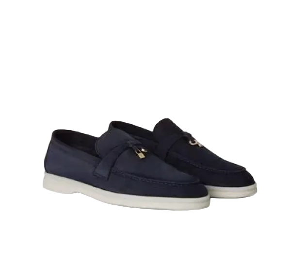 Loro Piana Charms  Walk Lofer Argo Blue Melange
