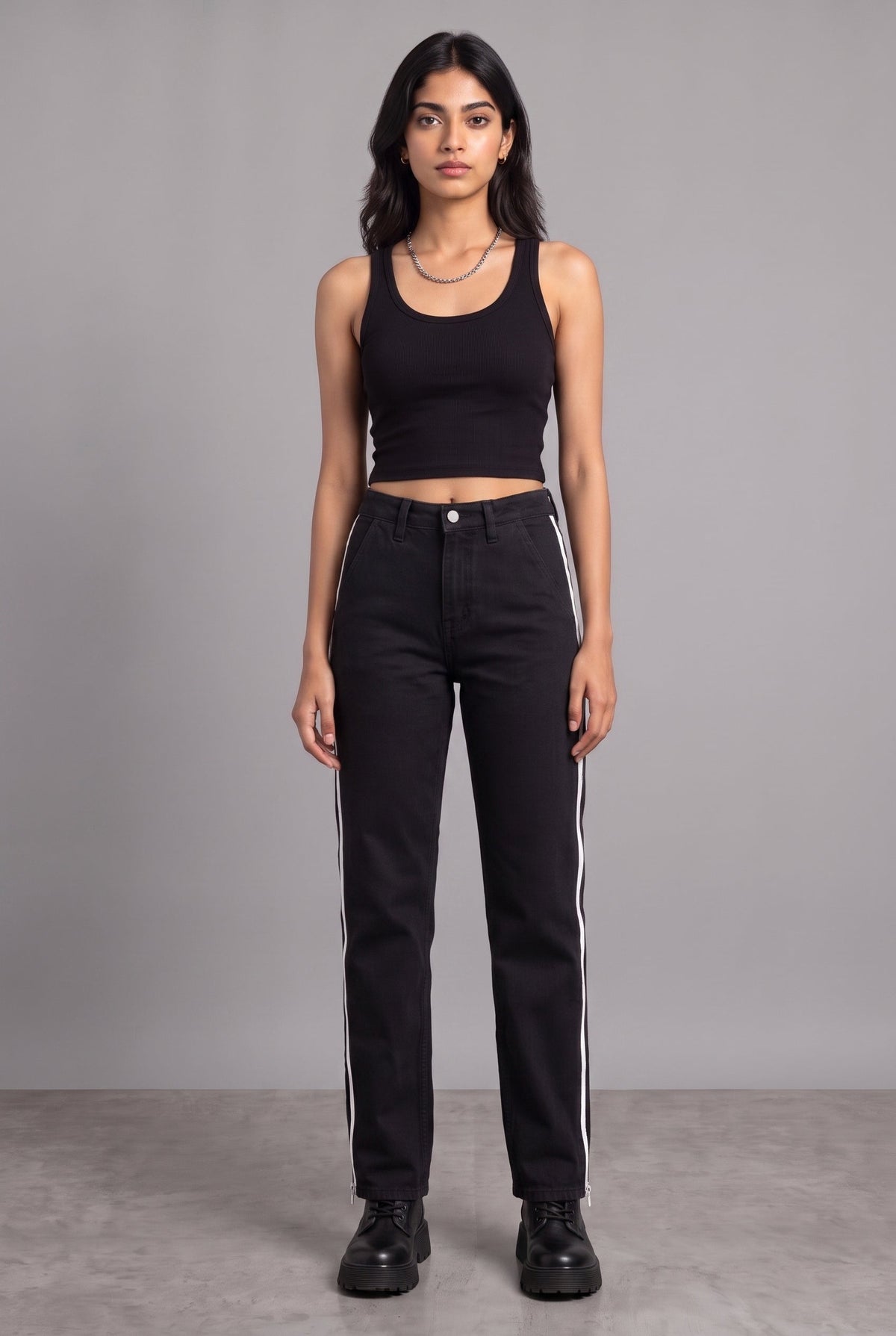 DAY TO NIGHT DENIM BLACK WOMEN'S PANT [50/50 LIMITED EDITION]