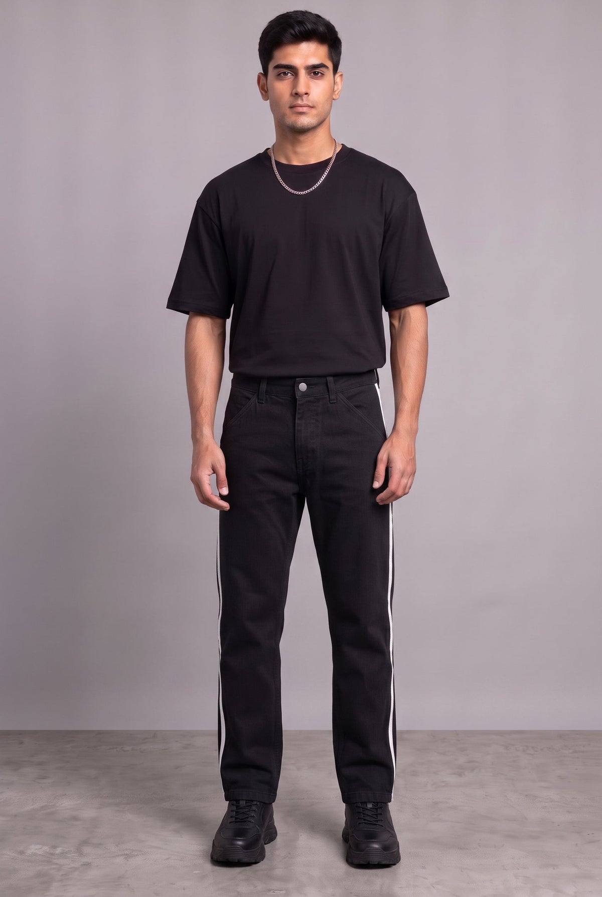 DAY TO NIGHT DENIM BLACK MEN'S PANTS [50/50 LIMITED EDITION]