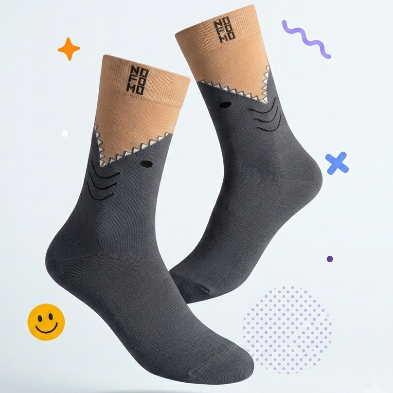 Shark Attack - Crew Length Socks
