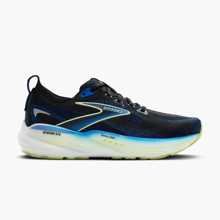 Brooks Running Glycerin GTS 22 Black/Cobalt/Neo Yellow