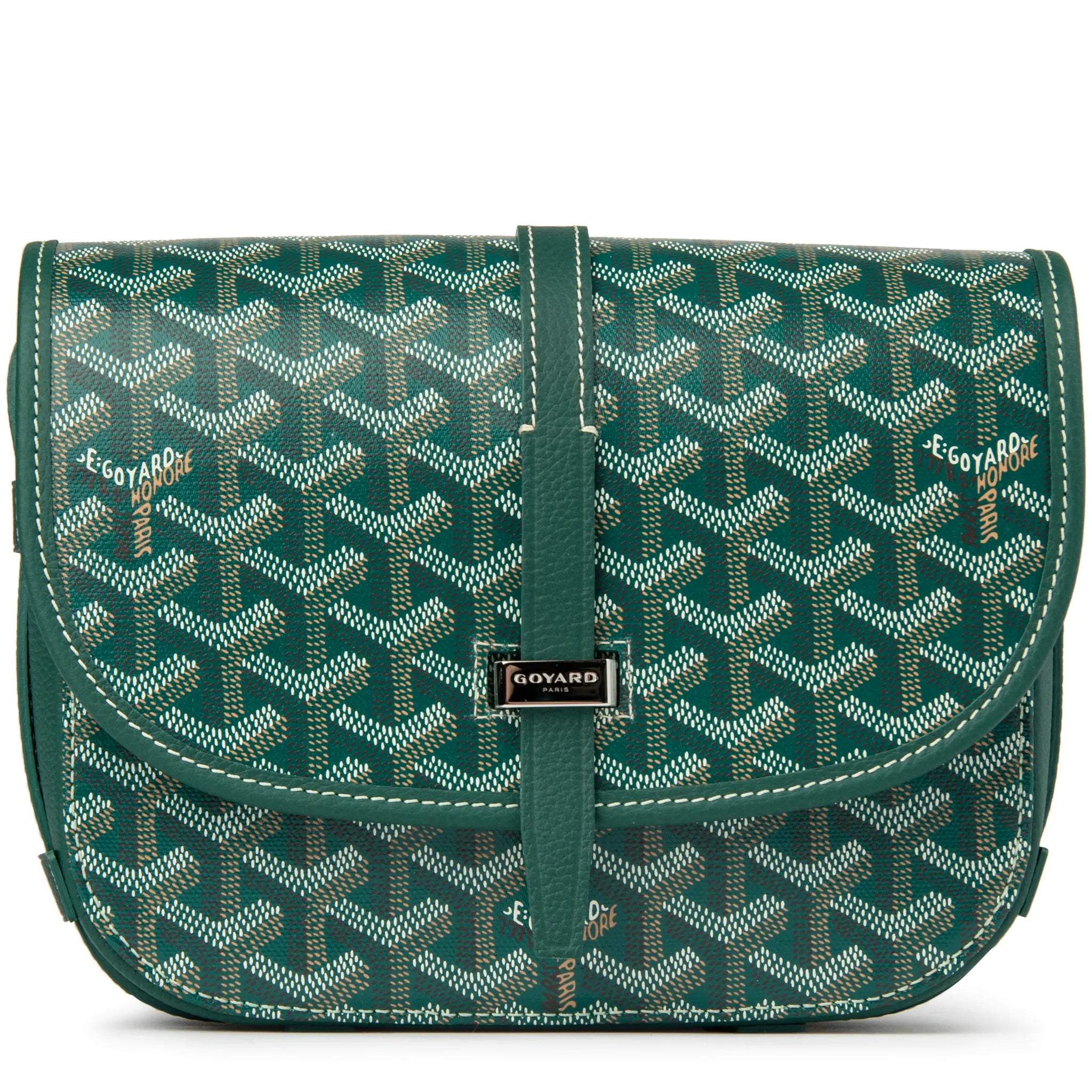 Goyard Goyardine Belvedere II Green PM Messenger Bag