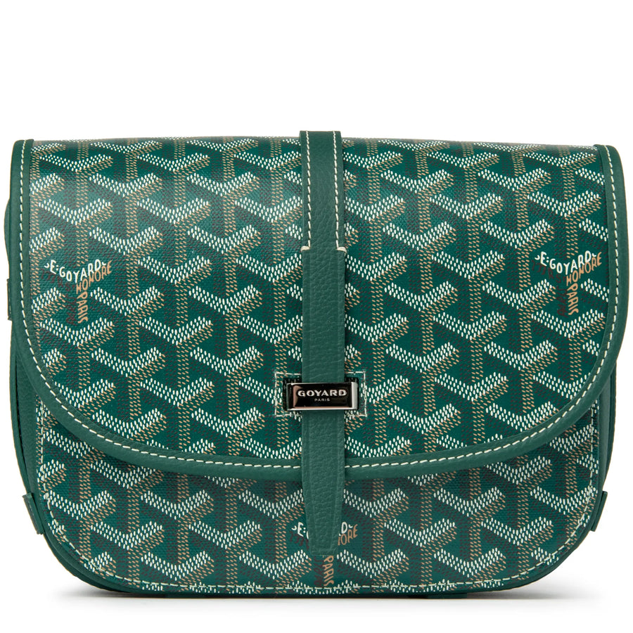 Goyard Goyardine Belvedere II Green PM Messenger Bag