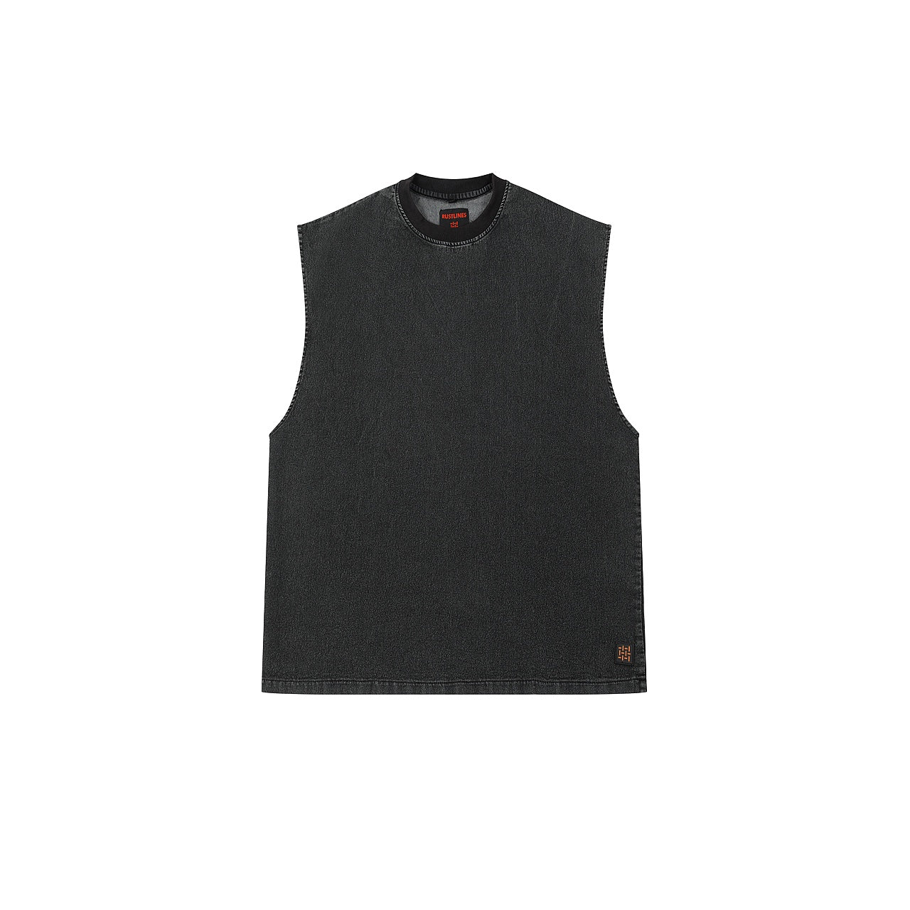 BLACK DENIM WOMEN'S TANK TOP