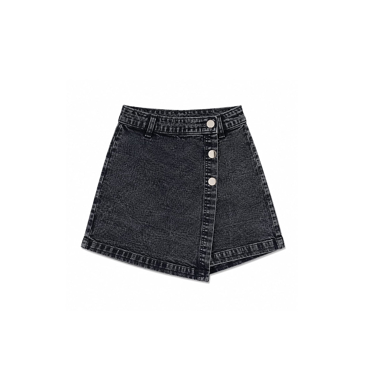 BLACK DENIM WOMEN'S SKORT