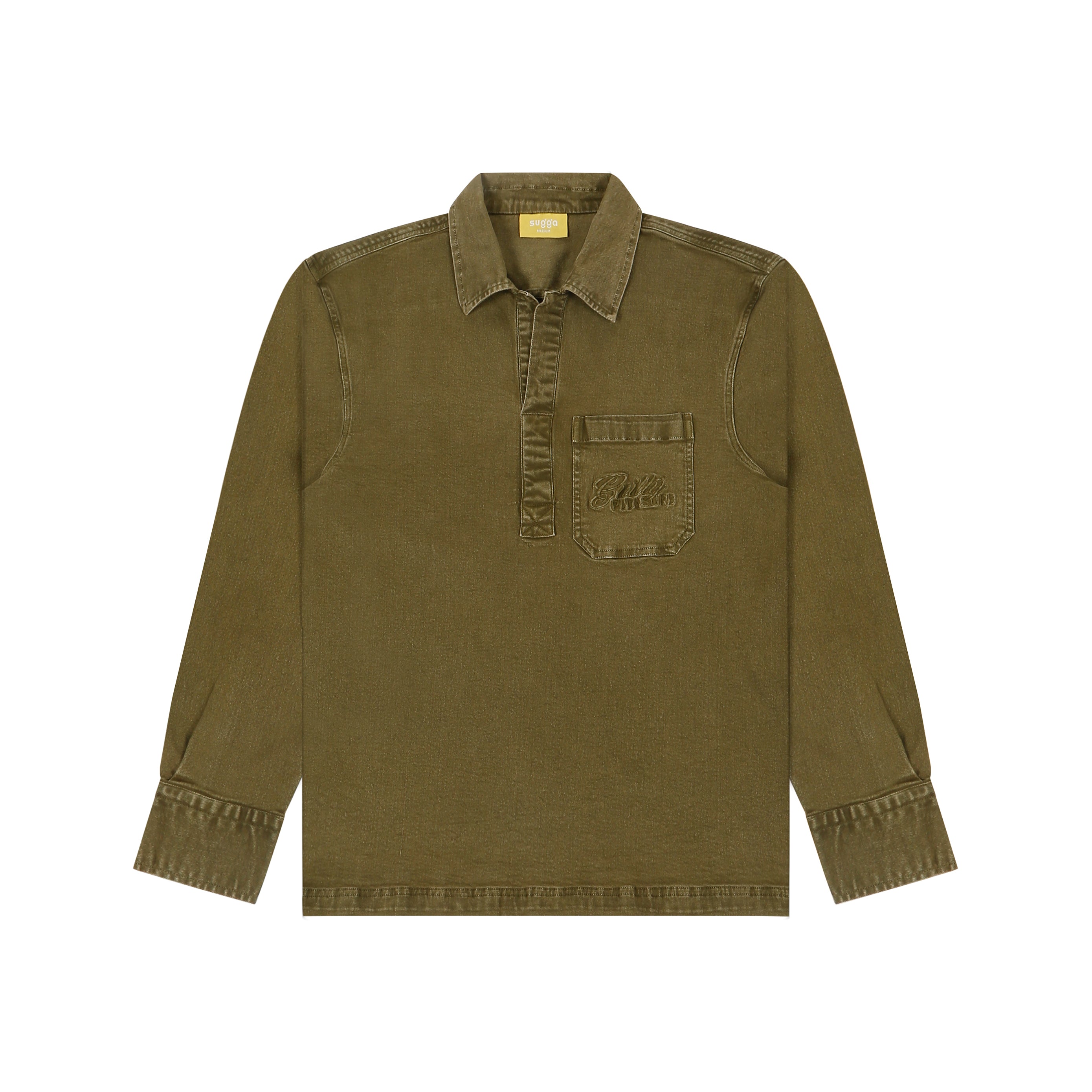 Guilty Pleasure Denim Pullover In Green