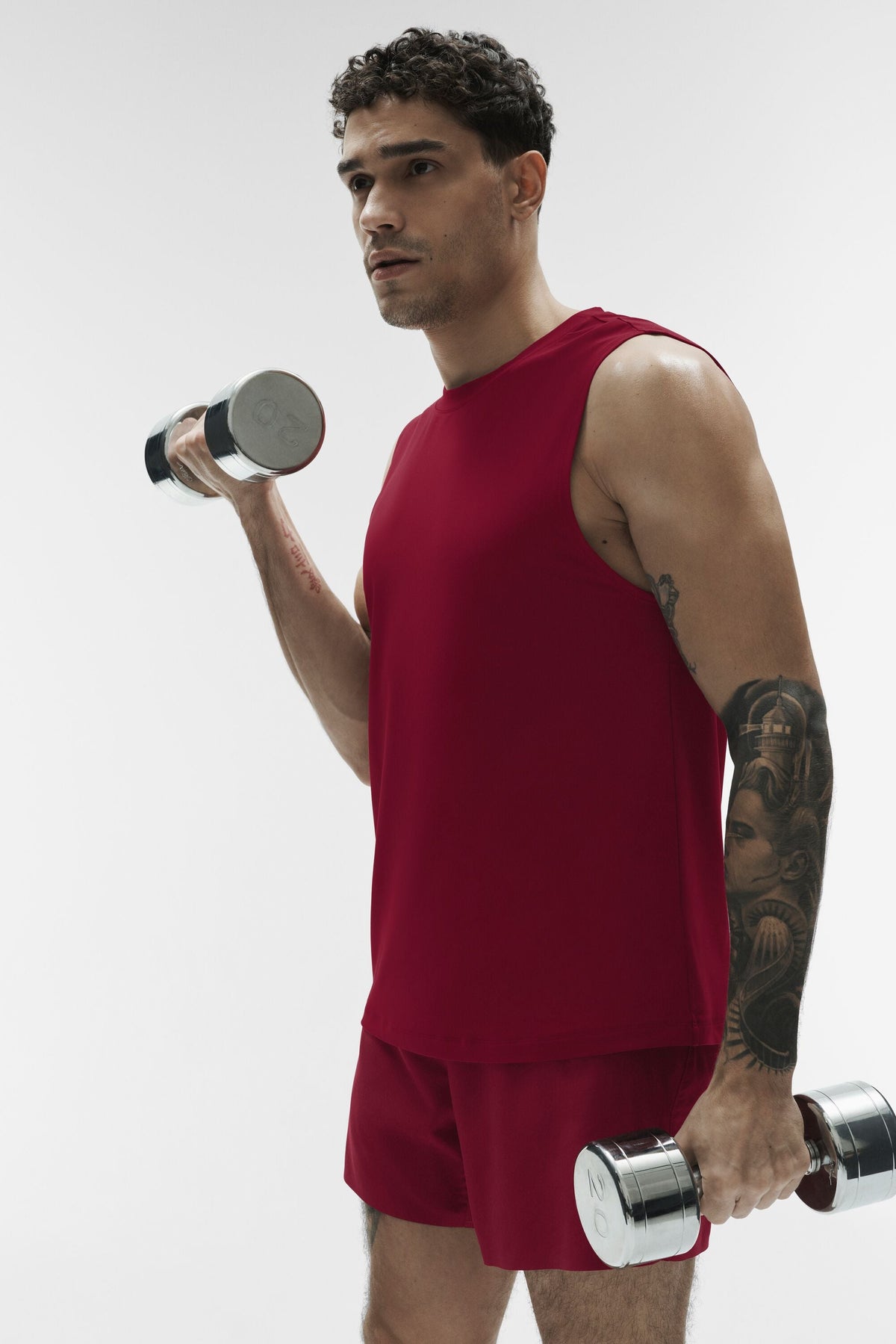 Alo Yoga Conquer Muscle Tank - Garnet