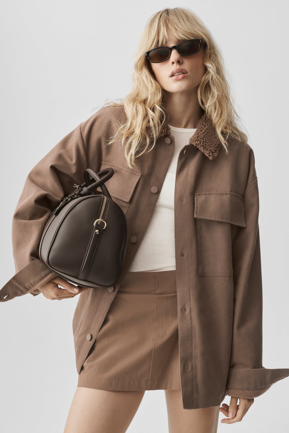 Alo Yoga Canvas Utility Shacket - Java Brown