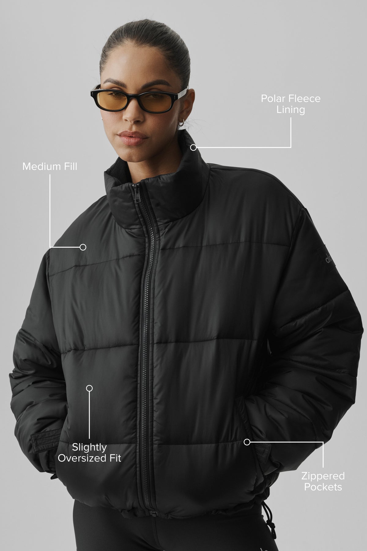 Alo Yoga Cold Front Puffer Jacket - Black