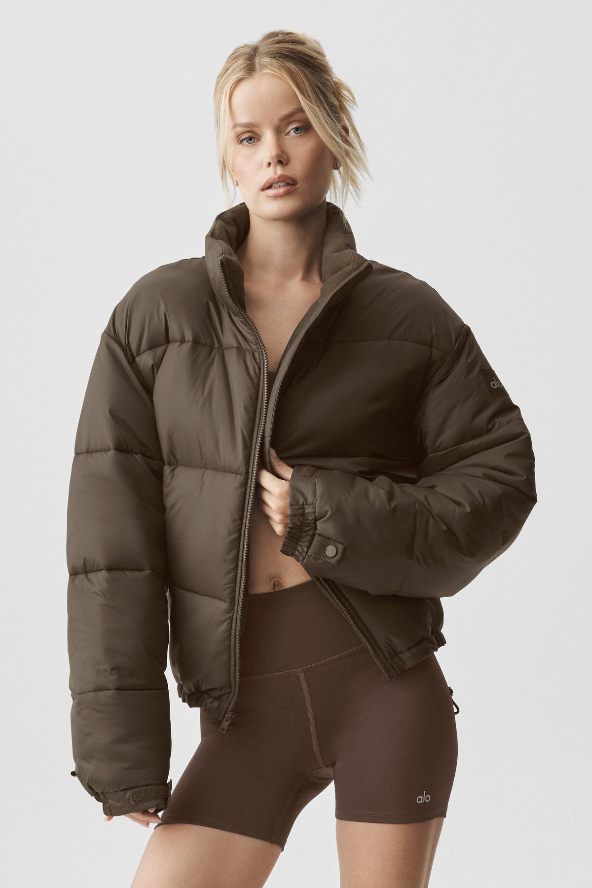 Alo Yoga Cold Front Puffer Jacket - Espresso