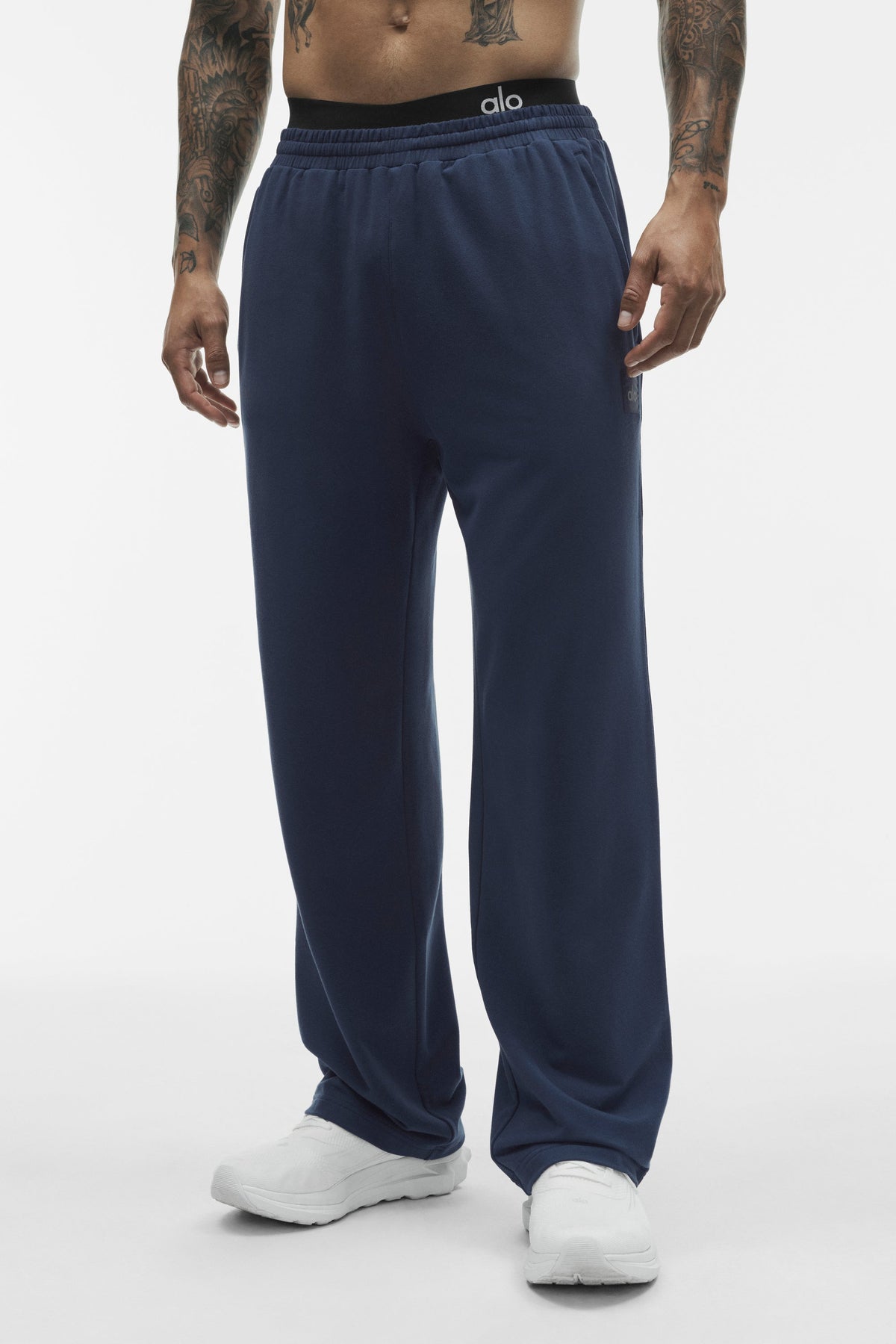 Alo Yoga Double Take Straight Leg Pant - Navy