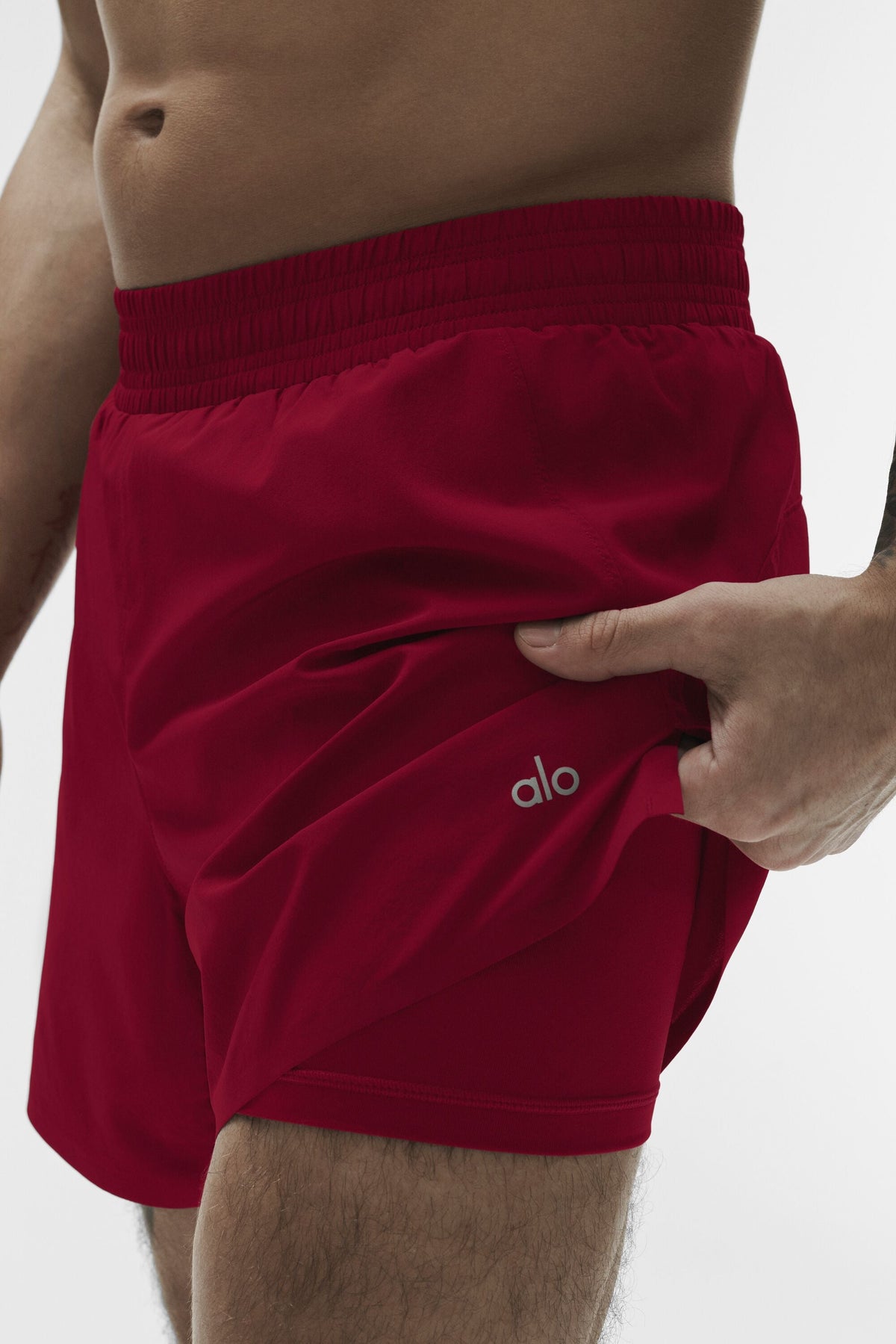 Alo Yoga 5" Adapt Running Short - Garnet