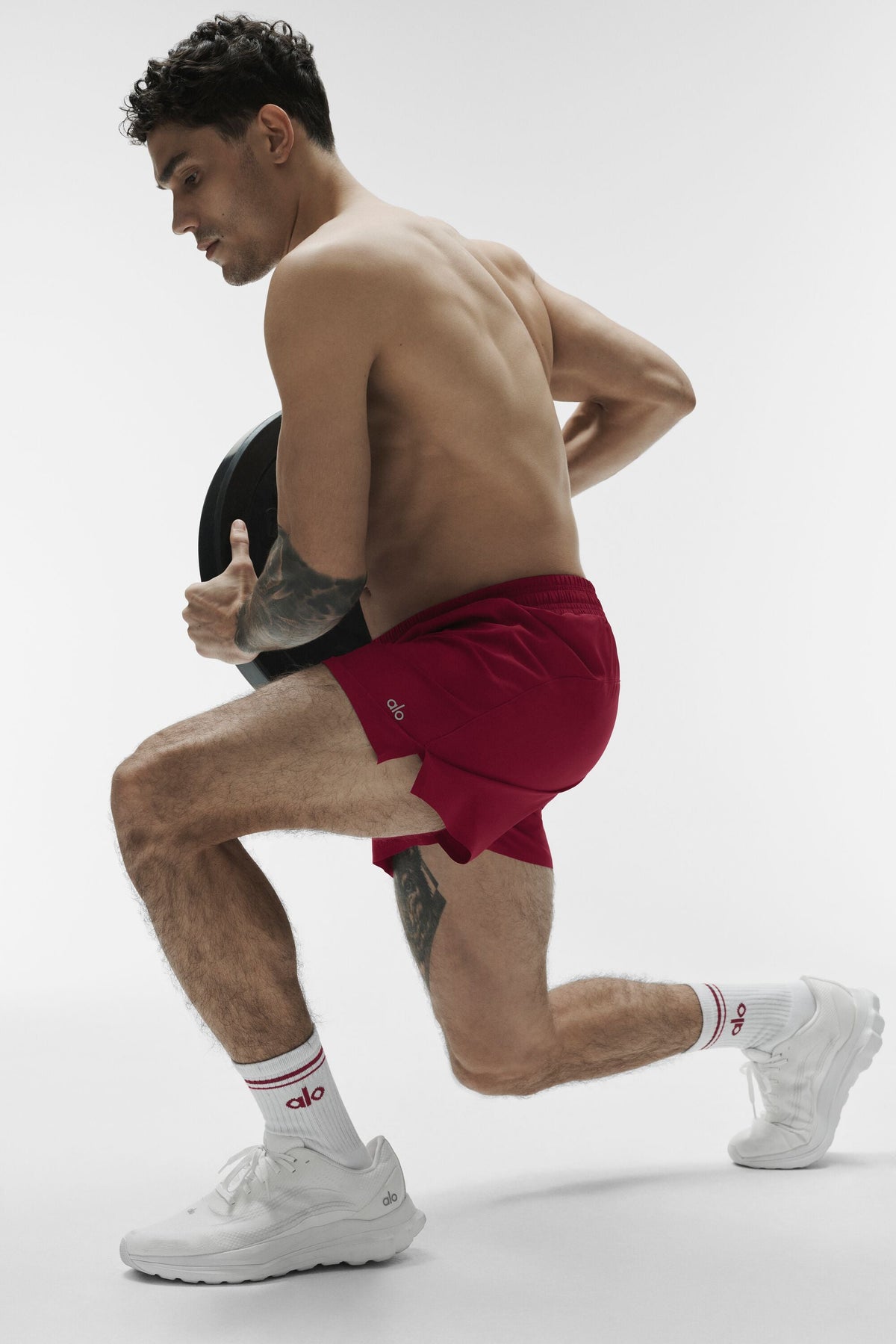 Alo Yoga 5" Adapt Running Short - Garnet