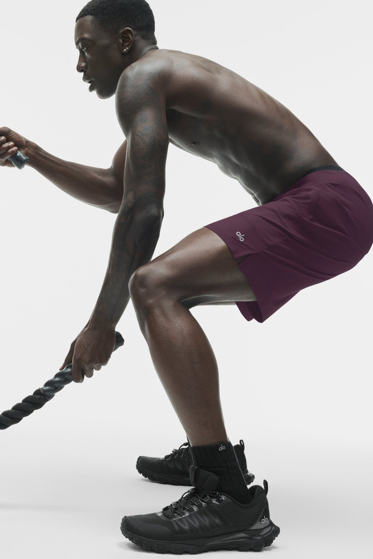 Alo Yoga 7" Repetition Short - Rich Bordeaux