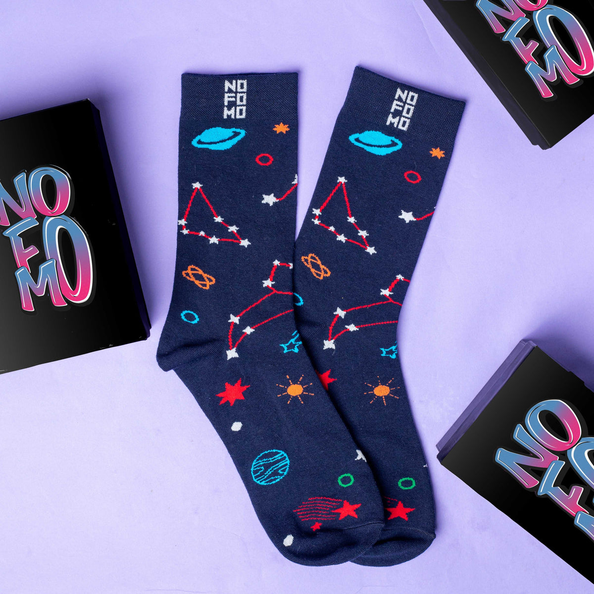 Box Of 6 - Crew Length Socks