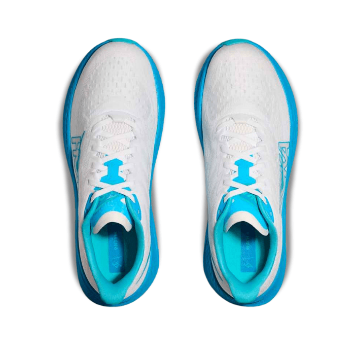 Hoka Mach 6 White Skyward Blue