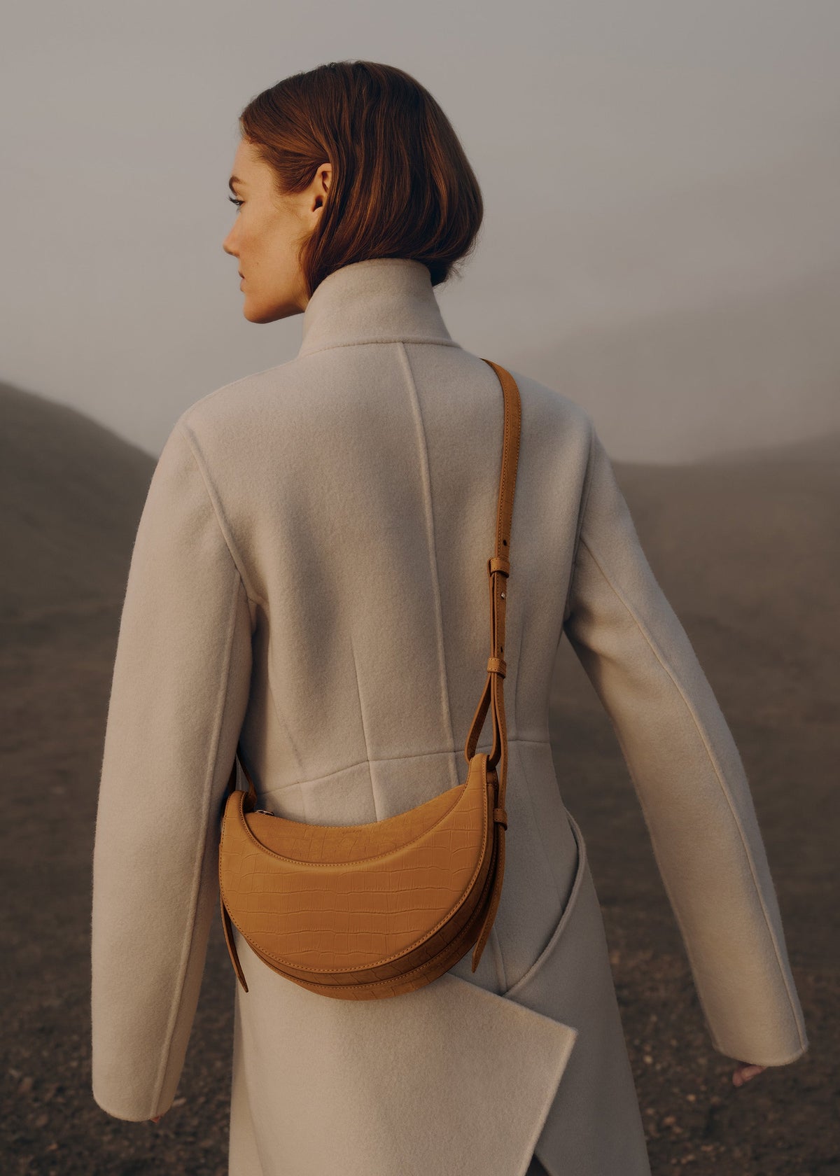 Polène Numéro Dix - Crocodile Nubuck Cinnamon