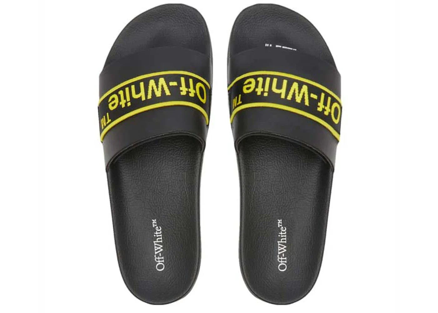 Off-White Industrial Belt Slide Black Yellow