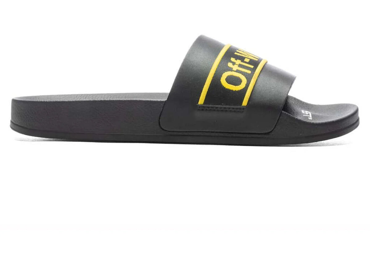 Off-White Industrial Belt Slide Black Yellow
