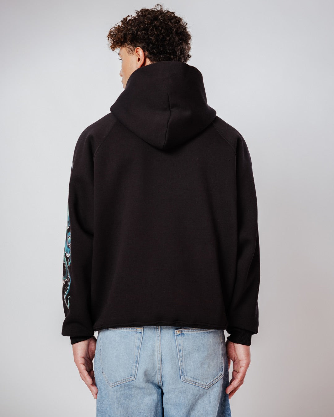 Octo Hoodie - Evrhood oversized graphic hoodie on model