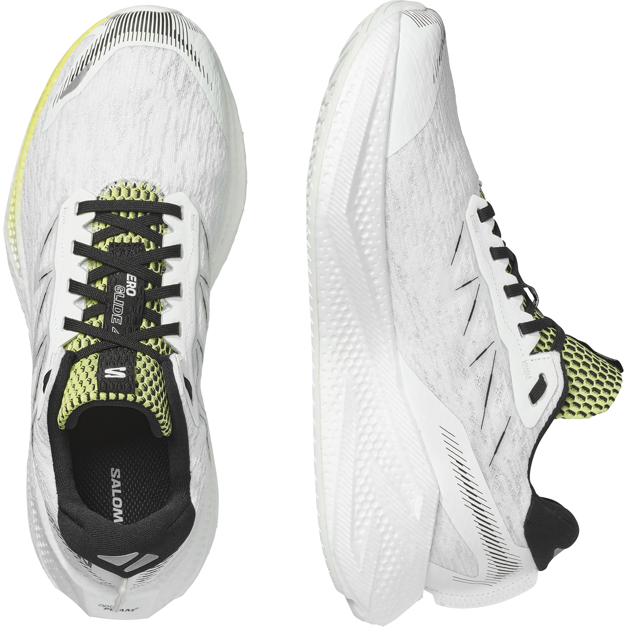 AERO GLIDE 4 White / Sunny Lime / Black