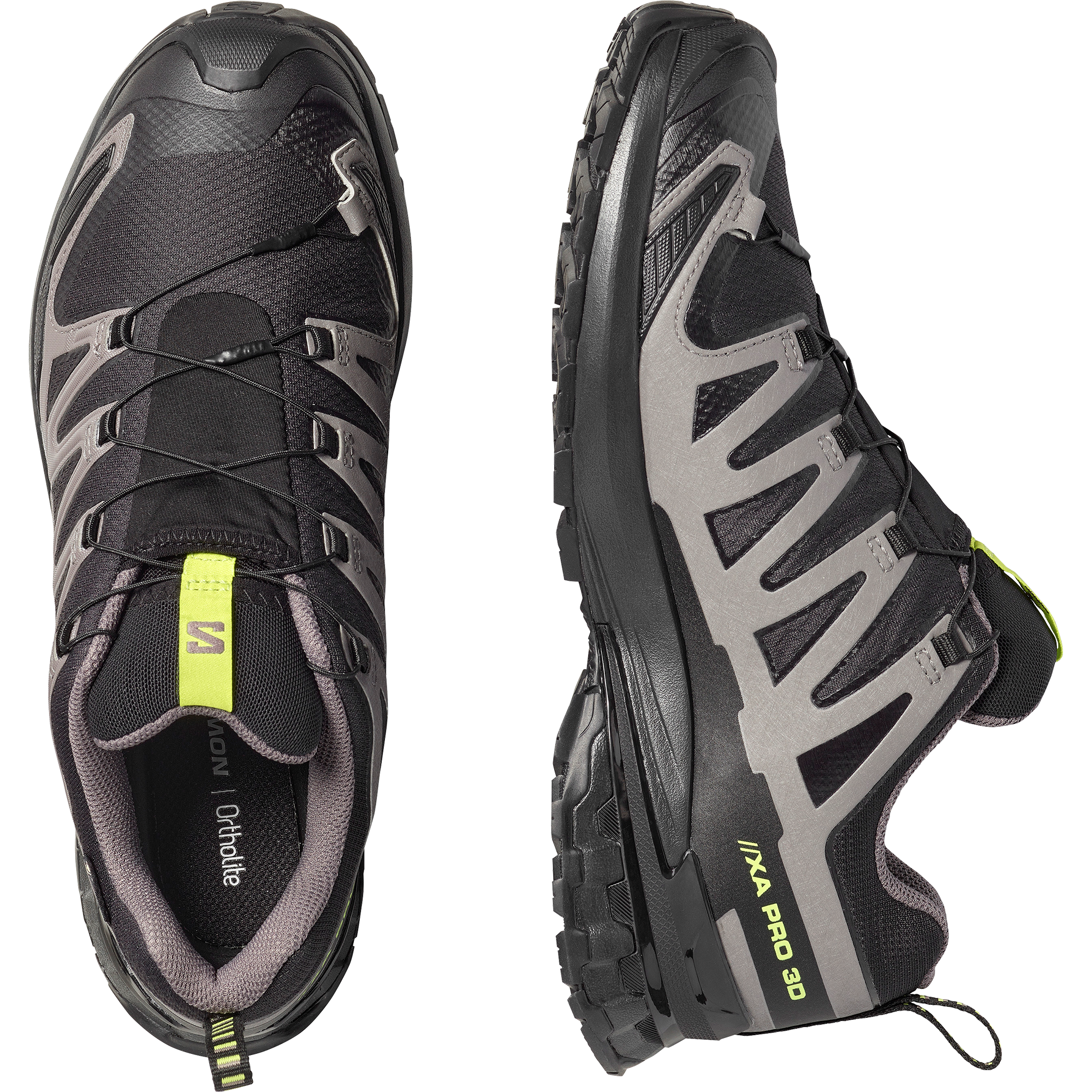 XA PRO 3D V9 GORE-TEX Black / Dark Gull Gray / Acid Lime