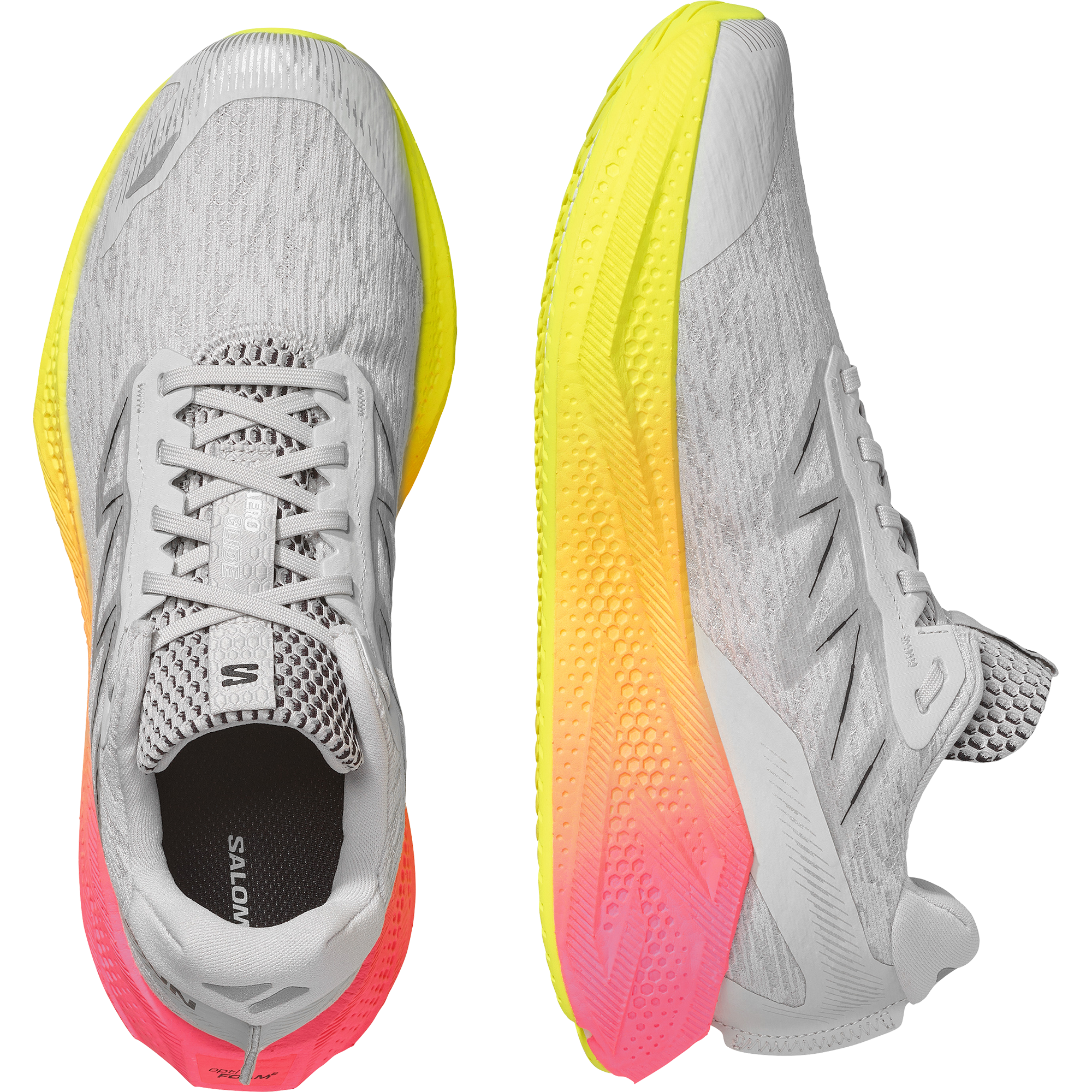 AERO GLIDE 4 GRADIENT Gray Violet / Safety Yellow / Black