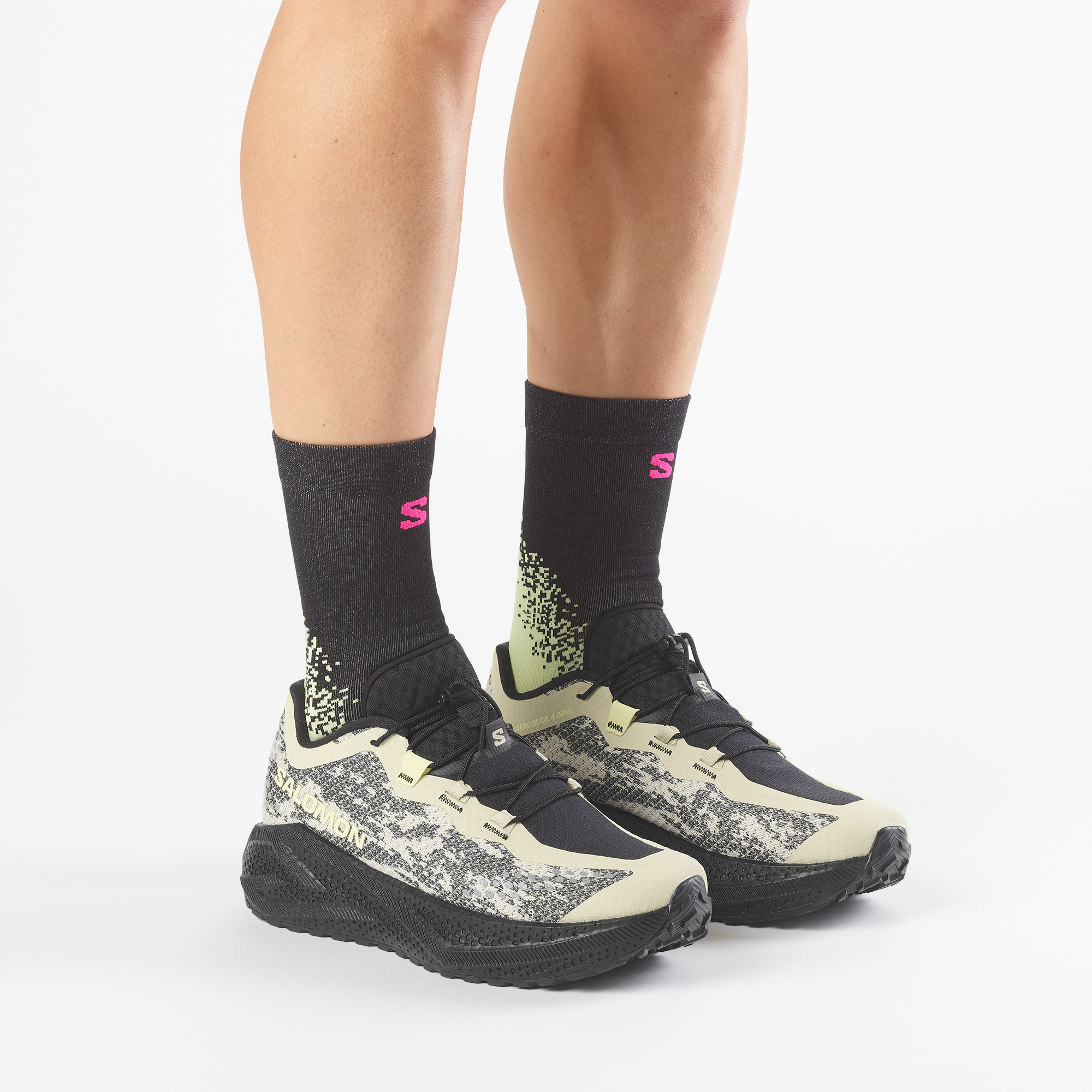 AERO GLIDE 4 GRVL Bog / Black / Sunny Lime