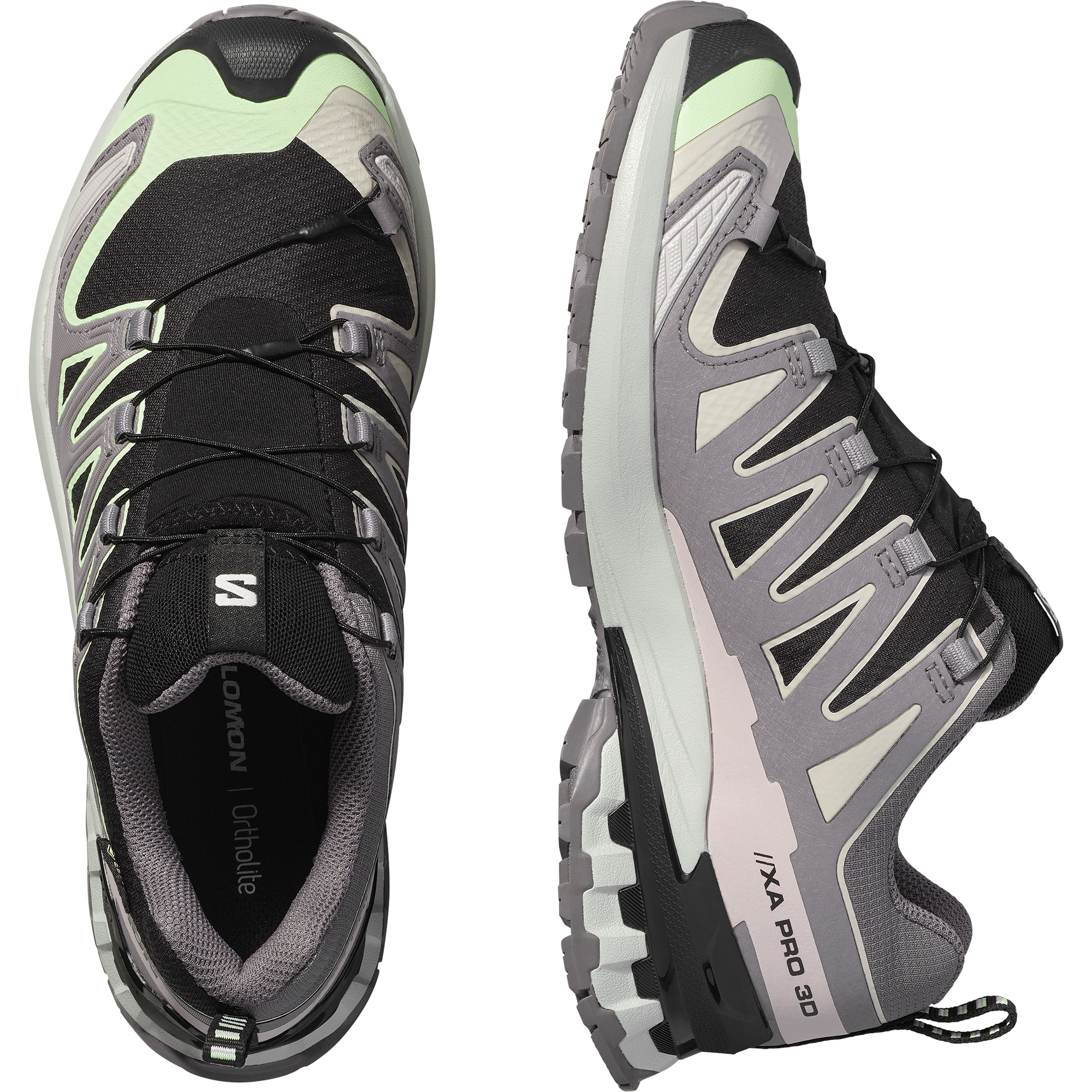 XA PRO 3D V9 GORE-TEX Black / Patina Green / Gray Violet