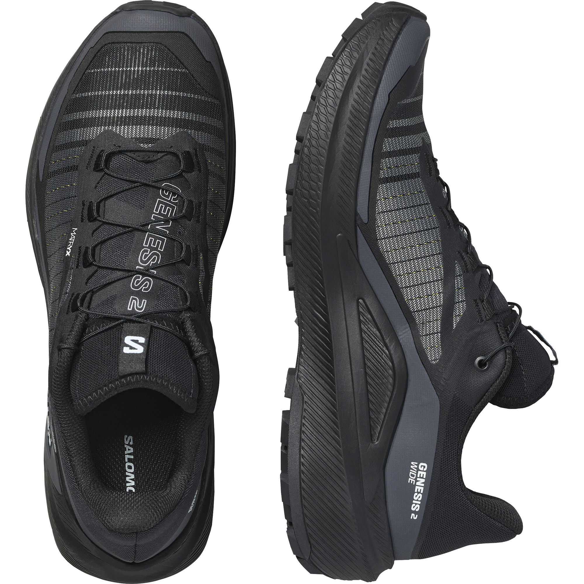 GENESIS 2 WIDE Black / Black / White