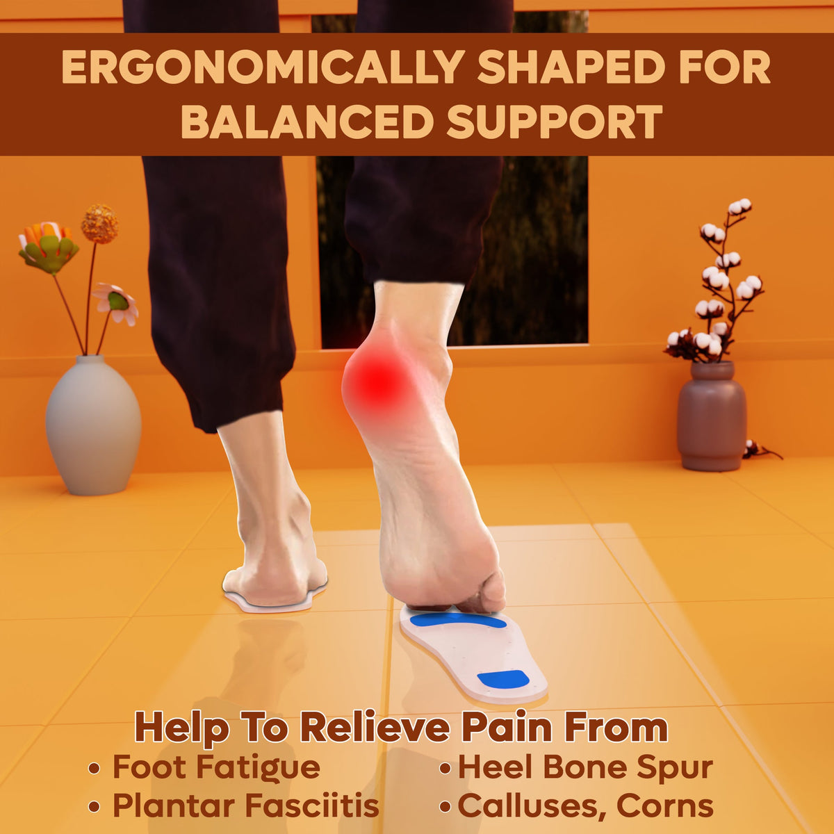Helios Silicone Insole FOR MEN (SIZE S|M|L|XL)