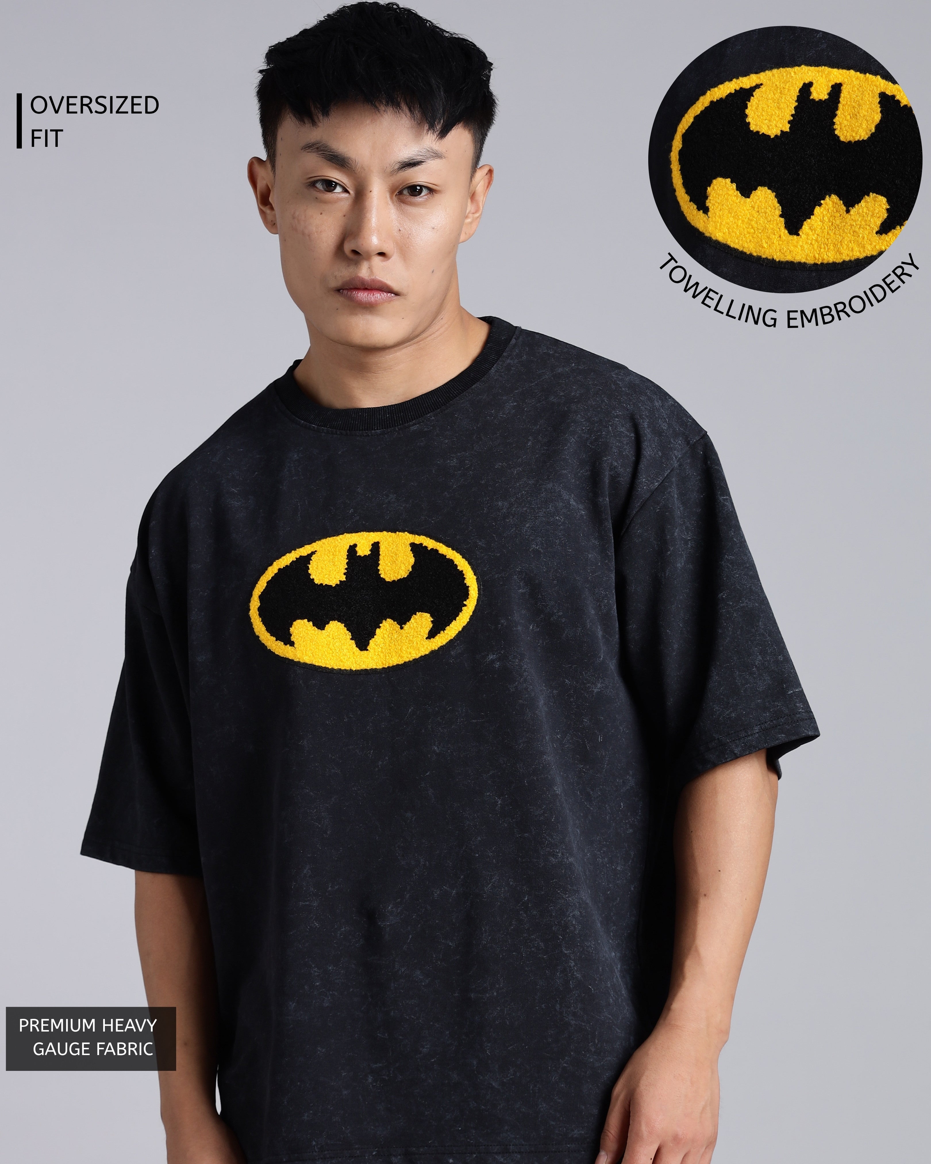 BATMAN - Acid Wash T Shirt