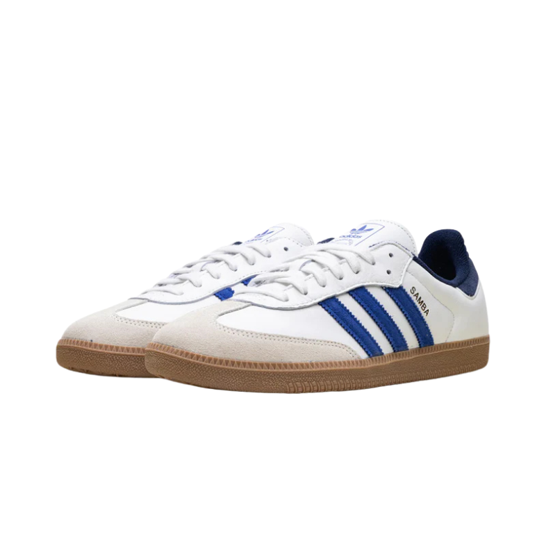 Adidas Samba OG White Royal Blue Night Indigo