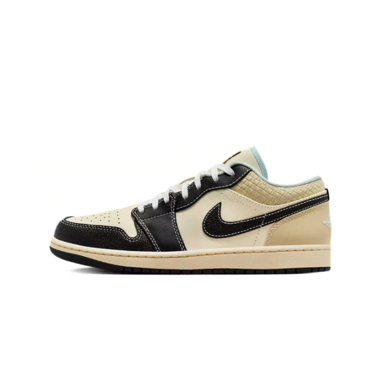 NIKE Air Jordan 1 Low SE Coconut Milk Black Muslin