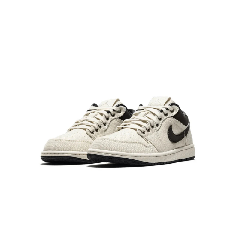 Air Jordan 1 Low Premium Pale Ivory Off Noir Baroque Brown