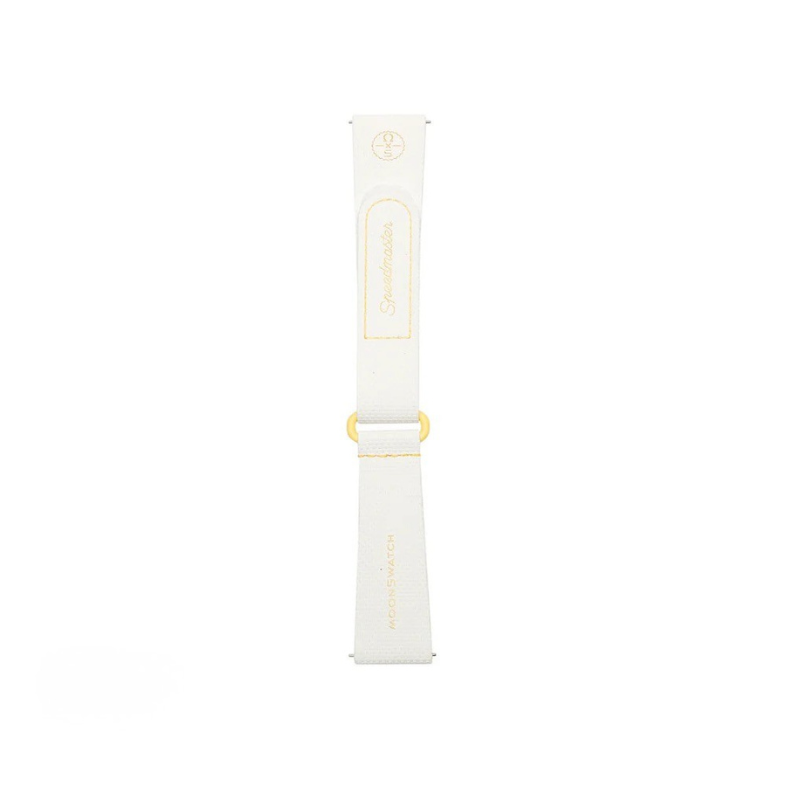 SWATCH X OMEGA BIOCERAMIC MOONSWATCH WHITE YELLOW RUBBER STRAPS