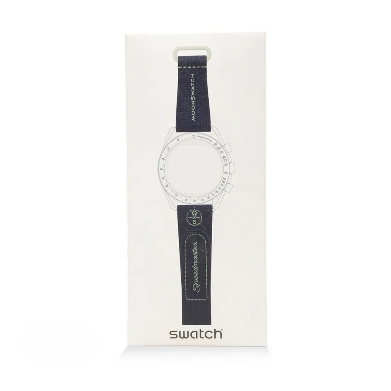 SWATCH X OMEGA BIOCERAMIC MOONSWATCH DARK BLUE GREEN STRAPS