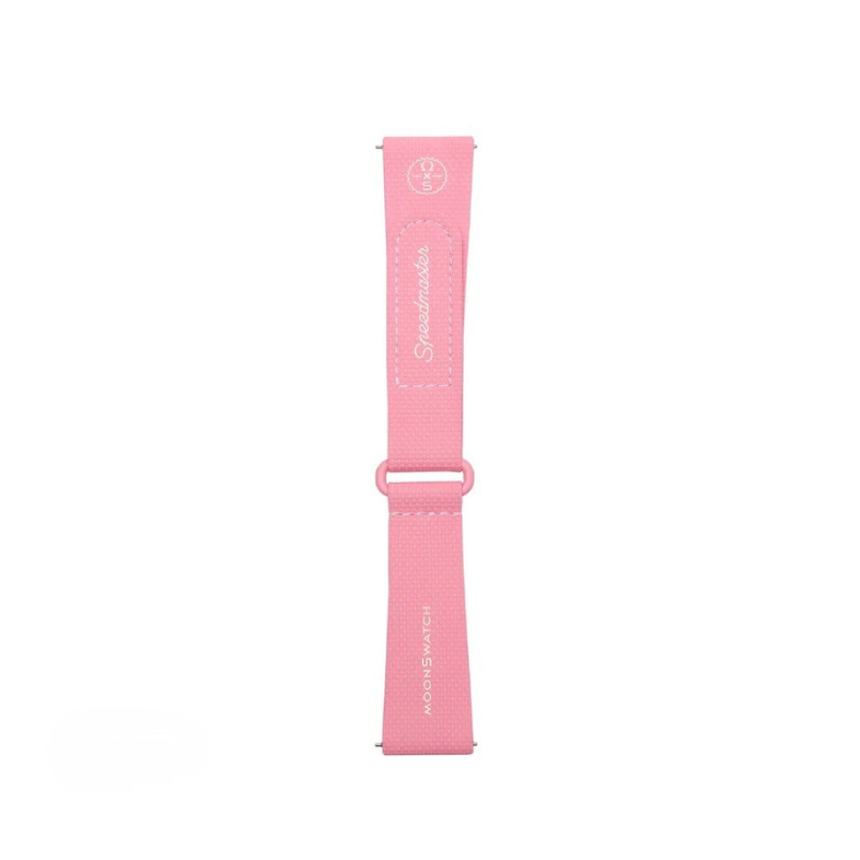SWATCH X OMEGA BIOCERAMIC MOONSWATCH WHITE PINK STRAPS