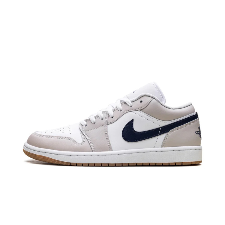 NIKE Air Jordan 1 Low Midnight Navy Neutral Grey