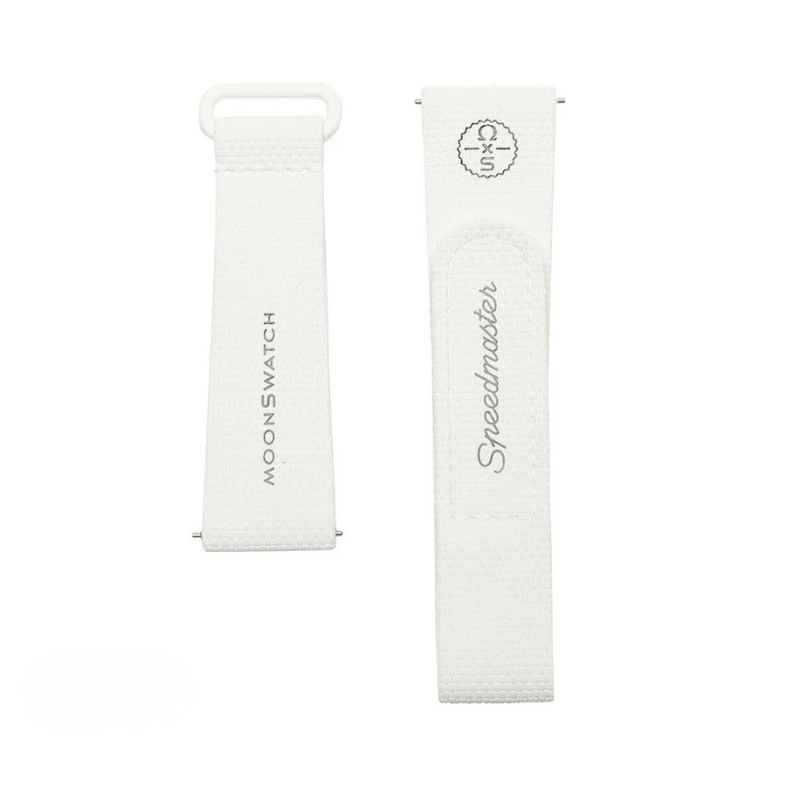 SWATCH X OMEGA BIOCERAMIC MOONSWATCH WHITE STRAPS