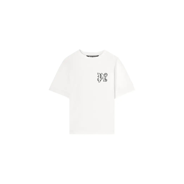 Palm Angels Monogram Regular Tee 'White/Black'