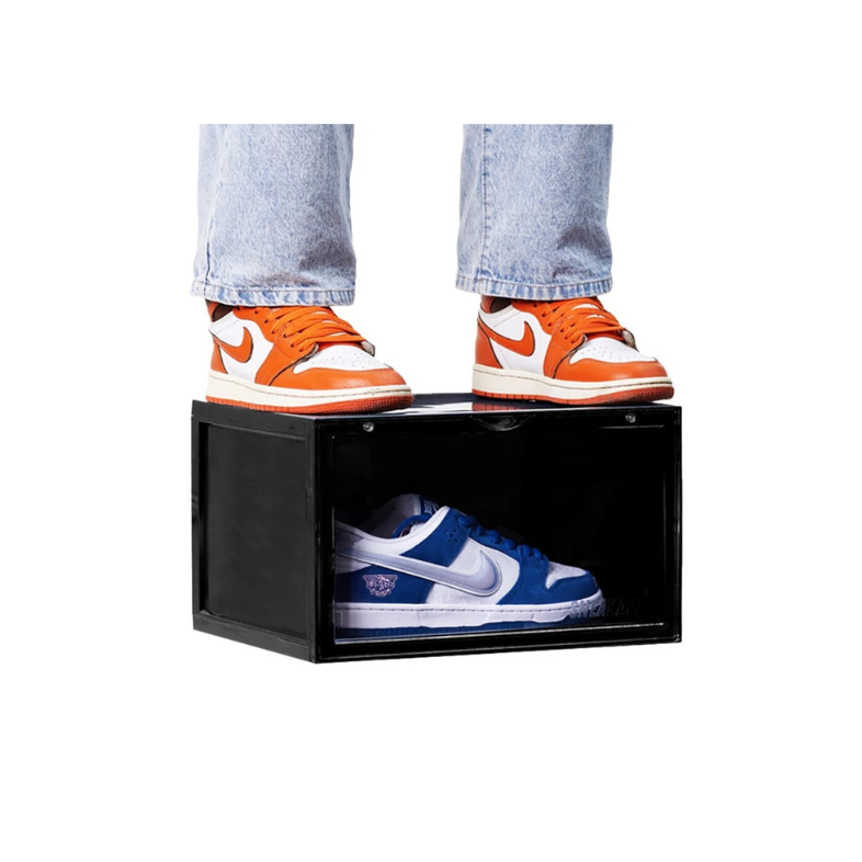 STACK'EM SNEAKER CRATES | BLACK (SIDE DROP)