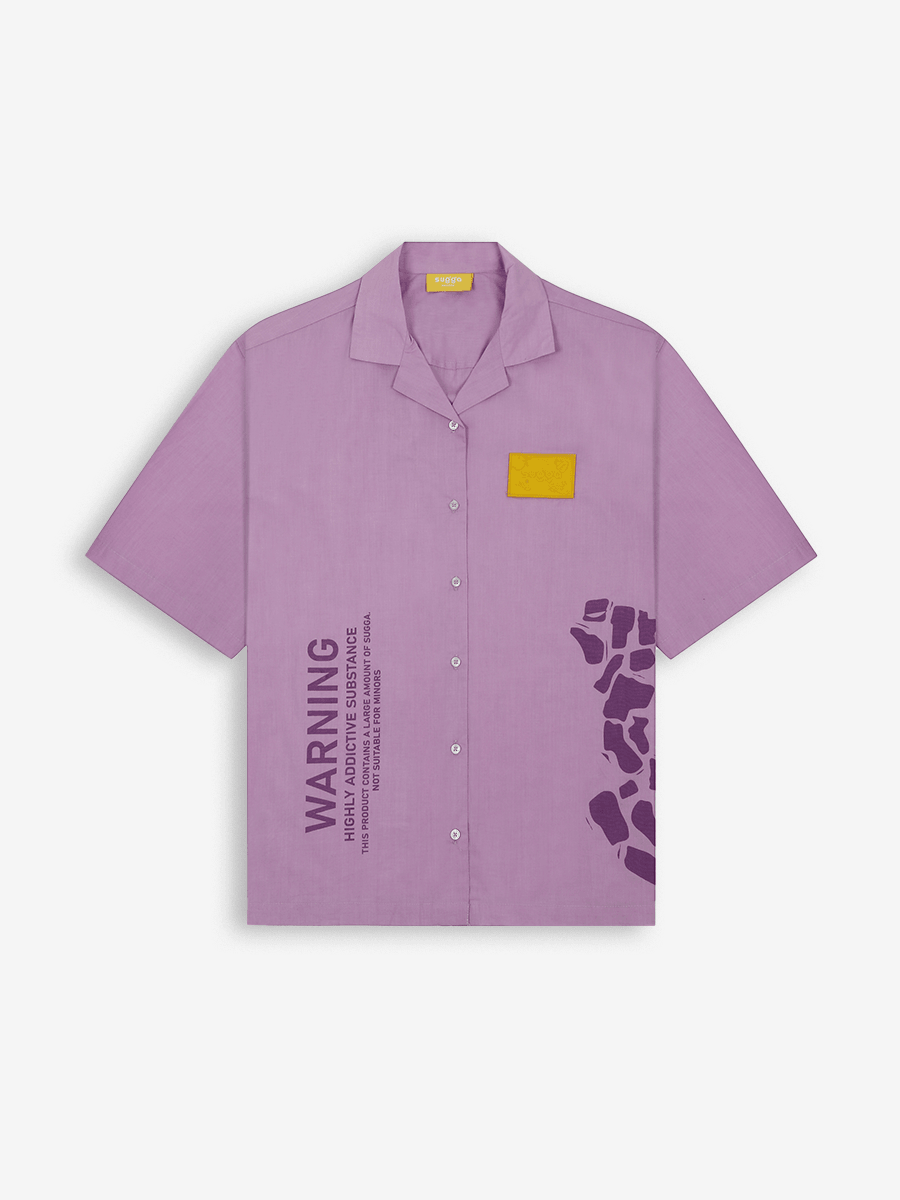 Candy Warning Shirt - Lavender