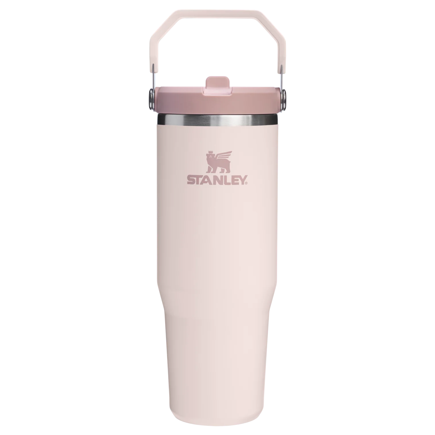 The IceFlow Flip Straw Tumbler Rose Quartz 30 OZ