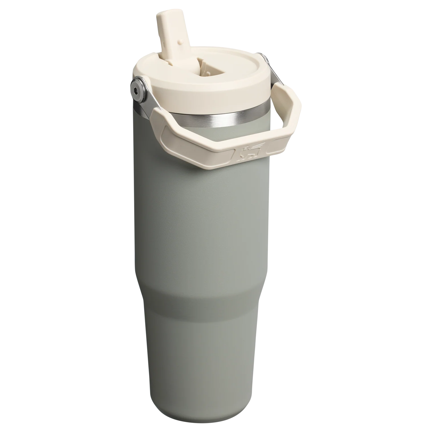 The IceFlow Flip Straw Tumbler Sage Grey 30 OZ