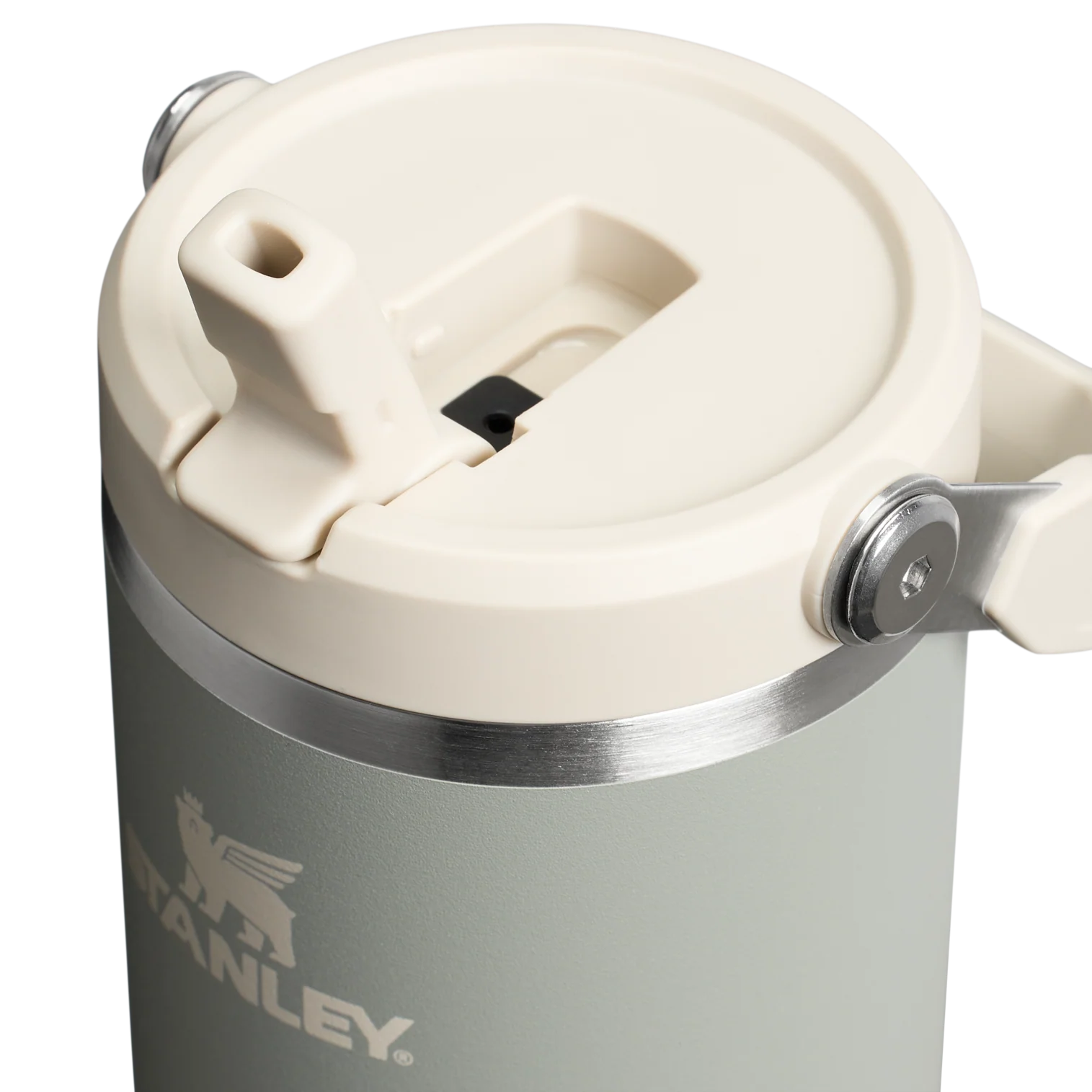 The IceFlow Flip Straw Tumbler Sage Grey 30 OZ