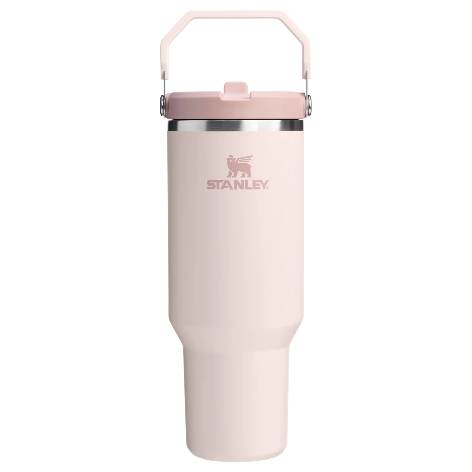 The IceFlow Flip Straw Tumbler Rose Quartz 40 OZ